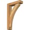Ekena Millwork Thorton Block Rough Sawn Bracket w/ Offset Brace, Western Red Cedar, 4"W x 14"D x 22"H BKT0402X14X22THR05RWR - alternate 1